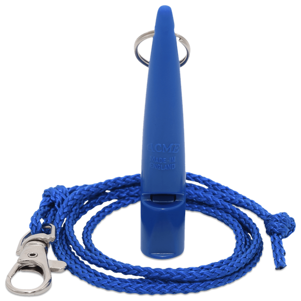 ACME Kunststoff-Pfeifen 211 1/2 Snorkel Blue/Schnorchel Blau/mit Pfeifenband
